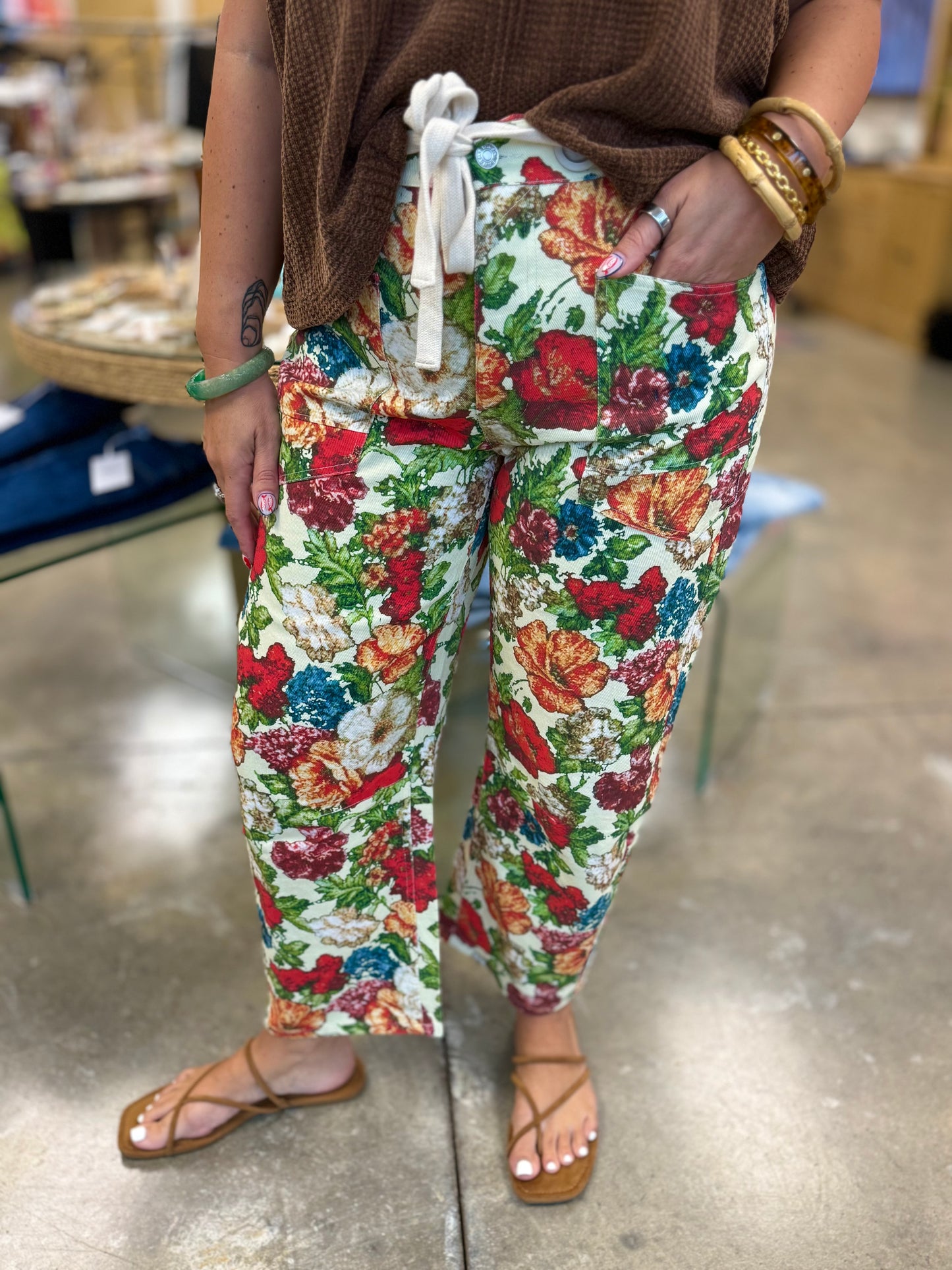 The Bed Of Roses Barrel Jeans