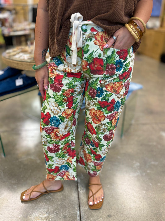 The Bed Of Roses Barrel Jeans
