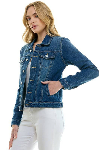 LADY CASUAL DENIM JEAN JACKET