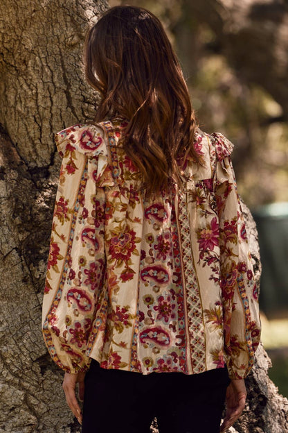 Garden Party Peasant Blouse