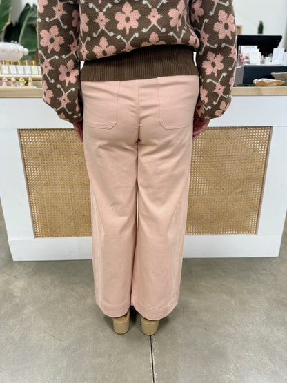 Pink and Pretty Cropped High Rise Jeans