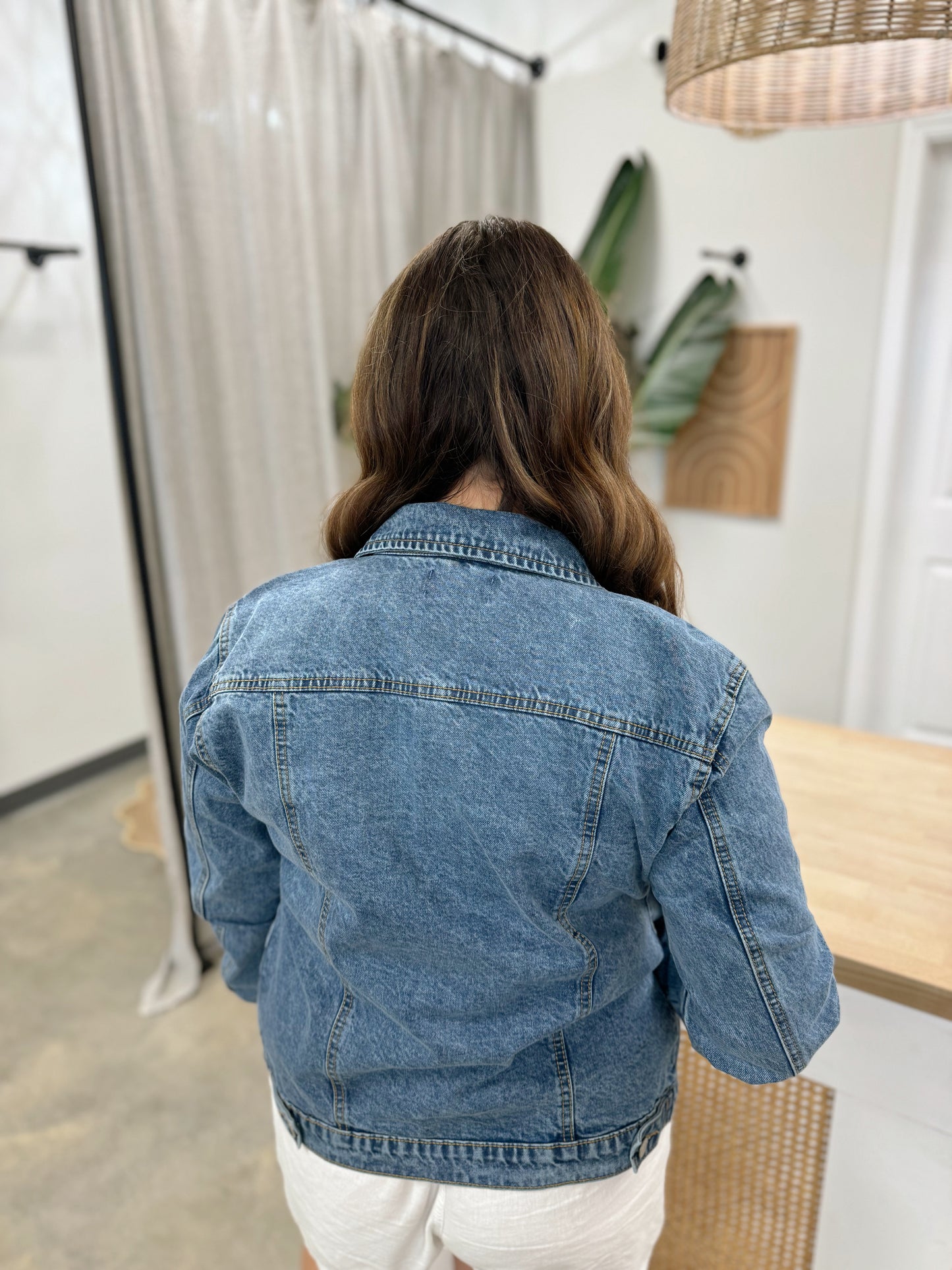 LADY CASUAL DENIM JEAN JACKET