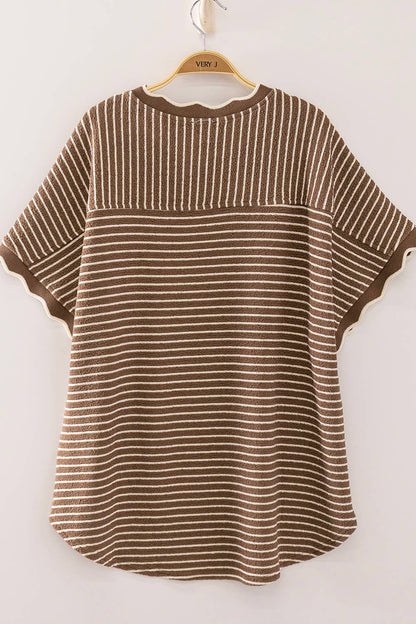 Soft Around The Edge Top-Mocha