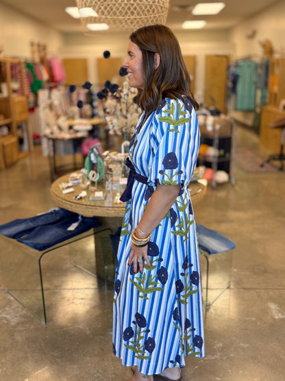 The Block Print Midi Dress