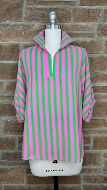 Sloan in Cabana Strips Print Top