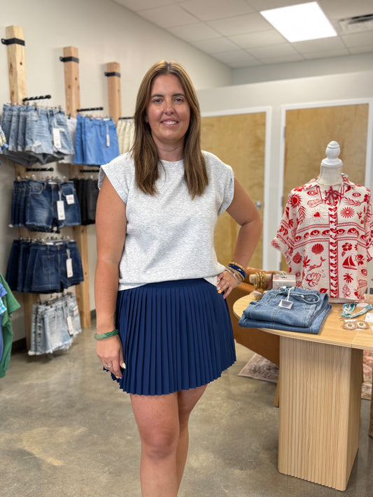 The Pickle Ball Skirt in Navy