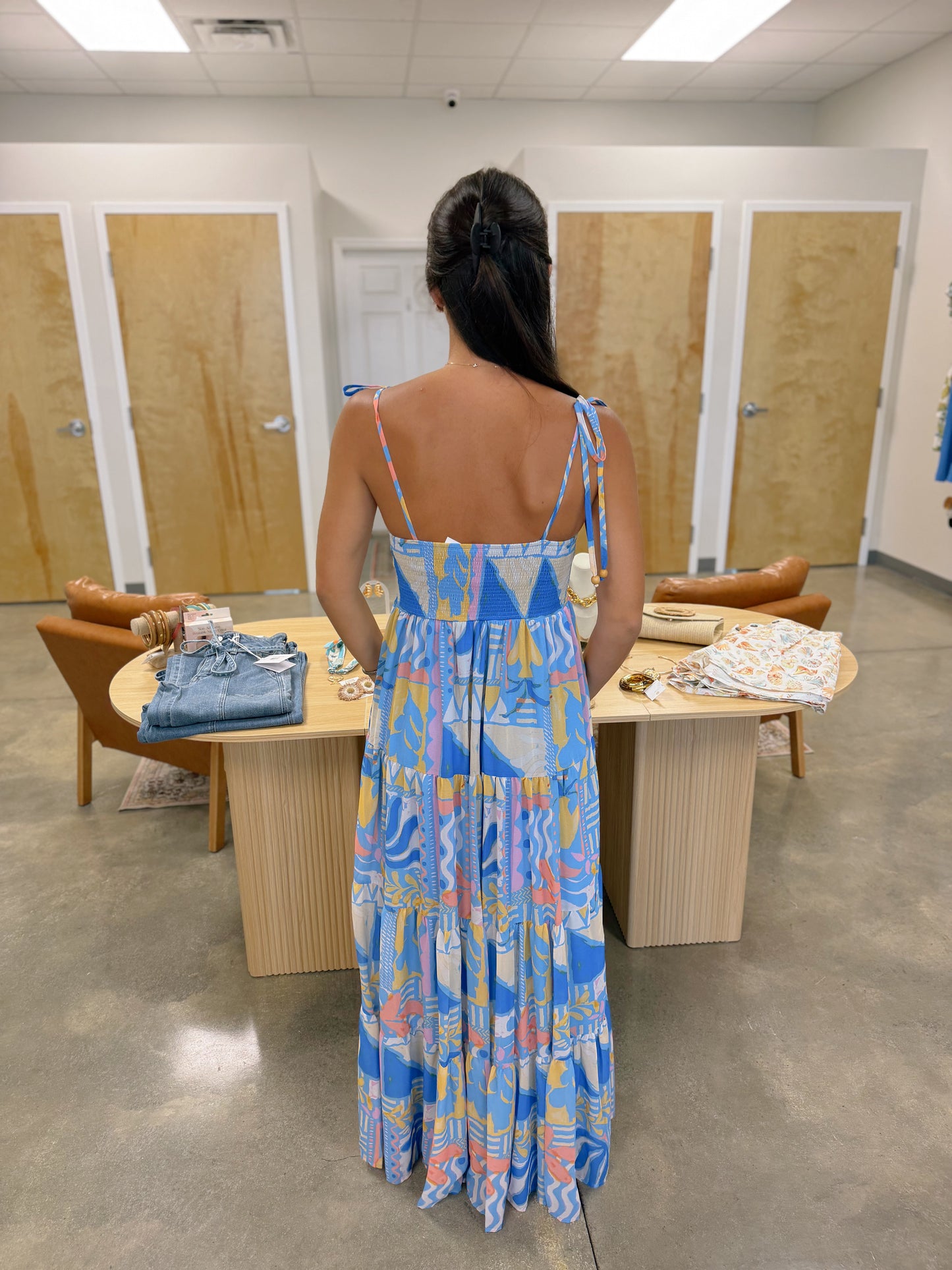 The Mykonos Print Maxi Dress