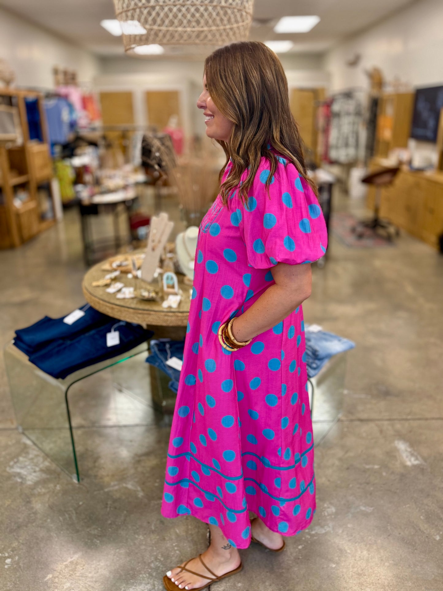 The Minnie Polka Dot Midi Dress