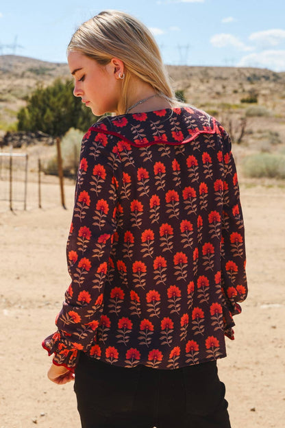 The Poppy Floral Jacquard Sweater