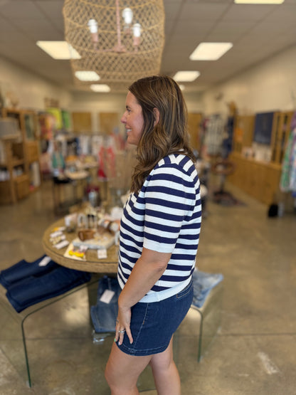 The Sailor Sweater-Navy