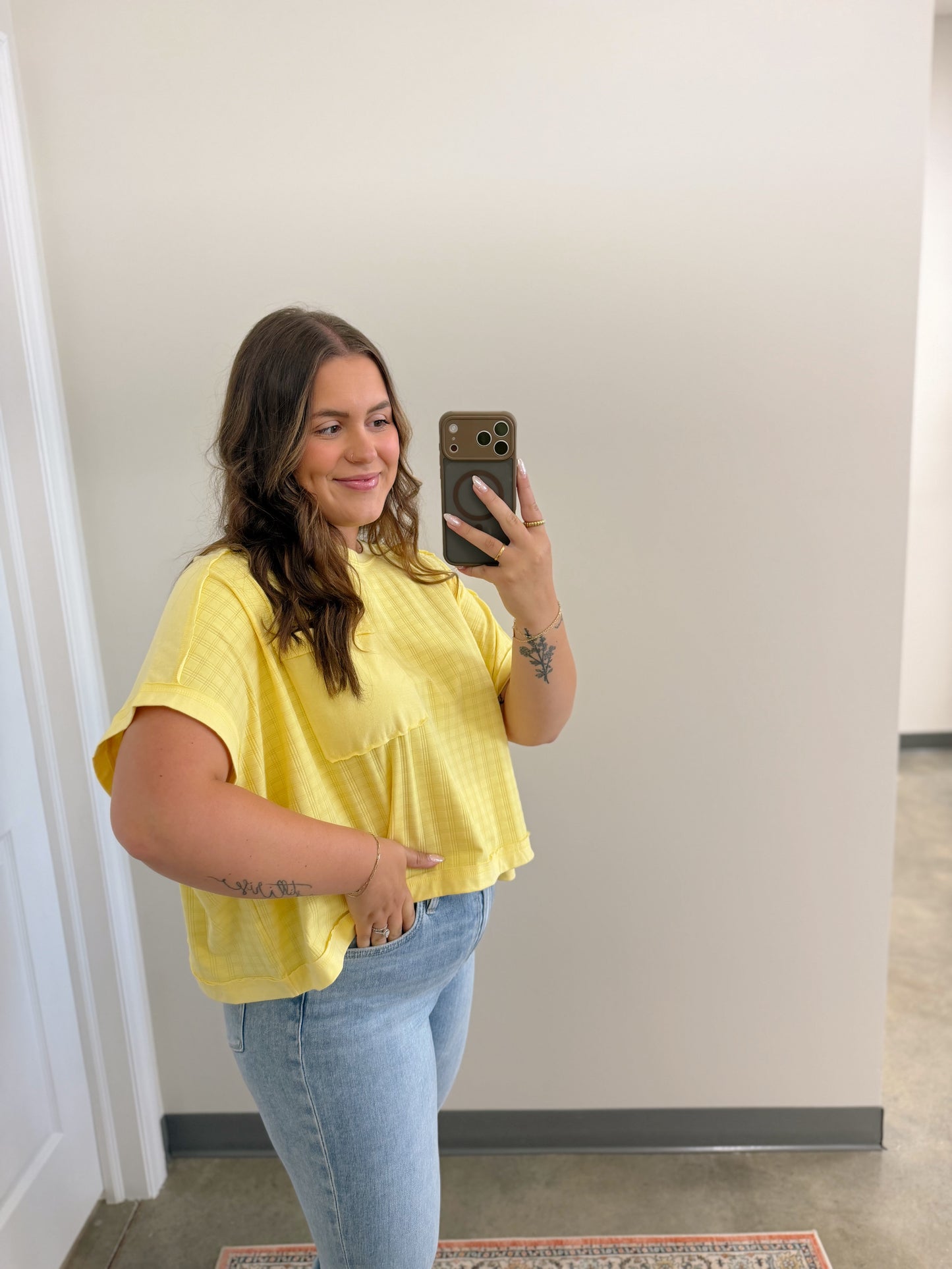 Sprinkle of Spring Top Butter Yellow