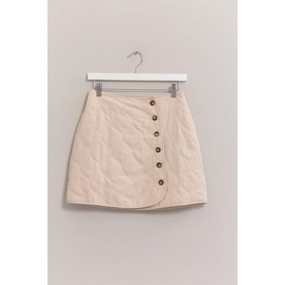 Quilted Puffer Mini Skirt