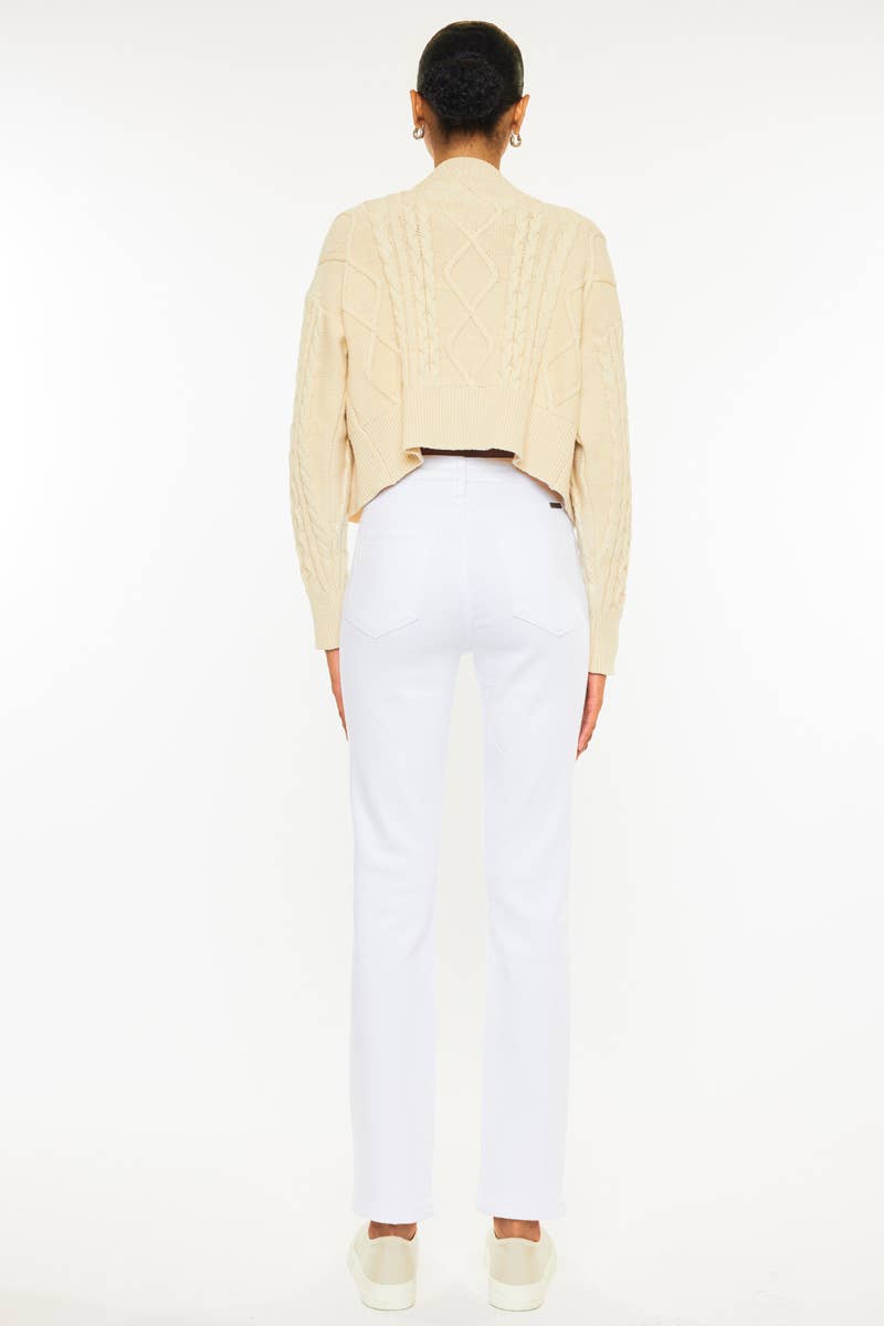 THE KARLIE HIGH RISE SLIM STRAIGHT JEANS