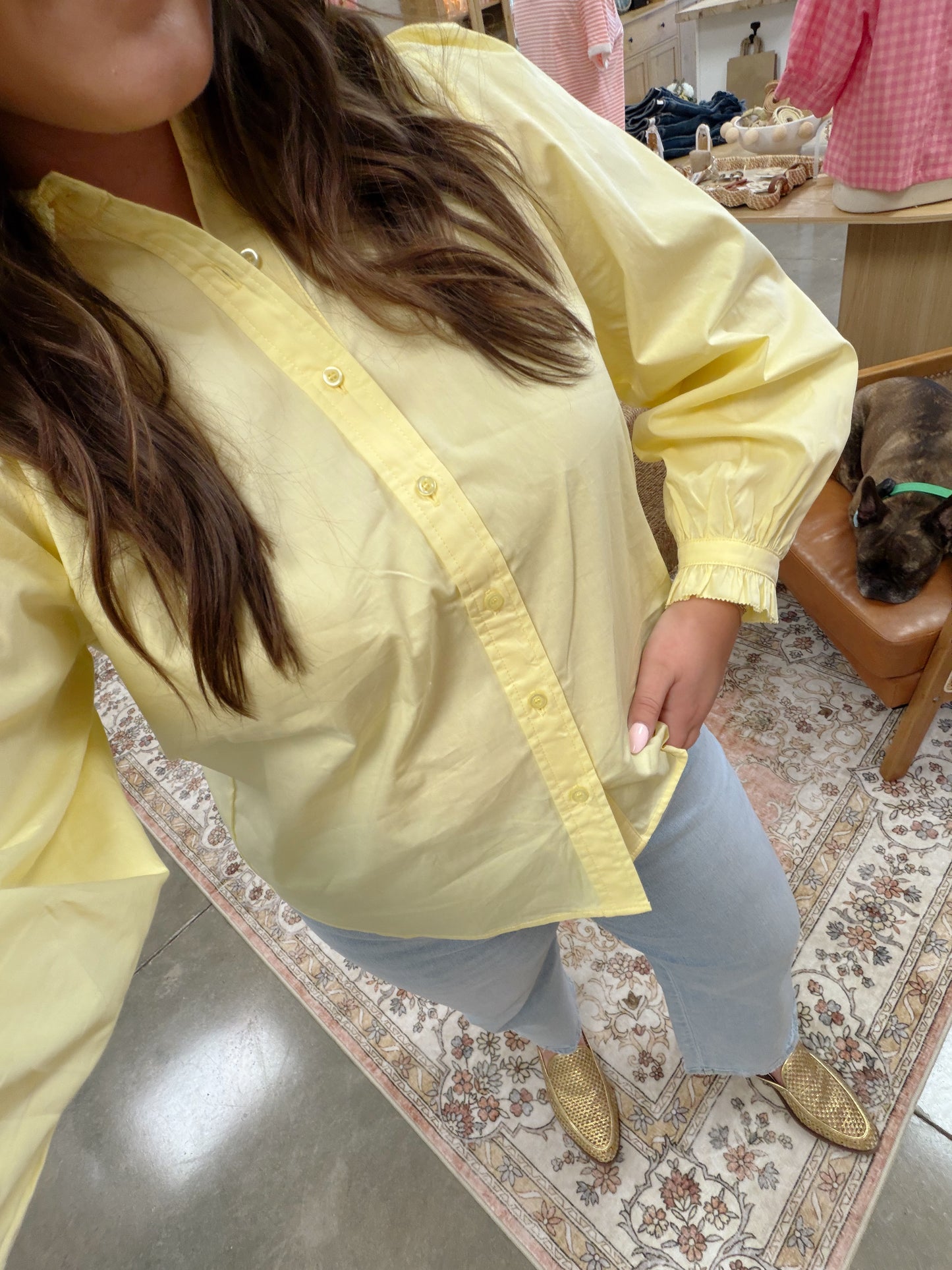 The Buttercup Button Down Blouse