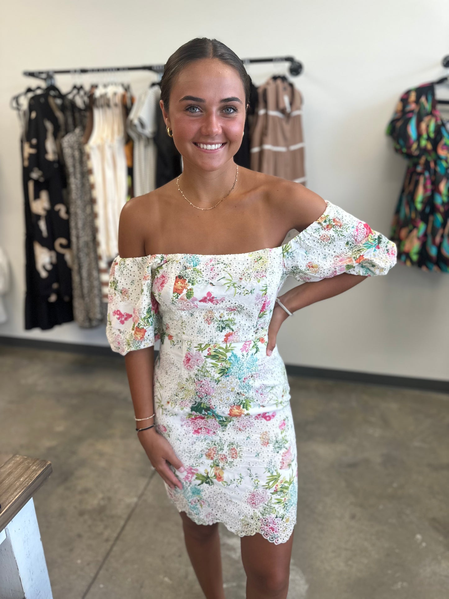 Cottage Party Floral Mini Dress