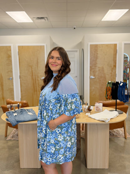 The Blue Bell and Lace Dress