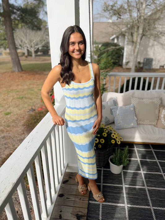 The Candy Stripe Knit Dress