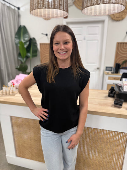 The Sylvie Vest Sky Black