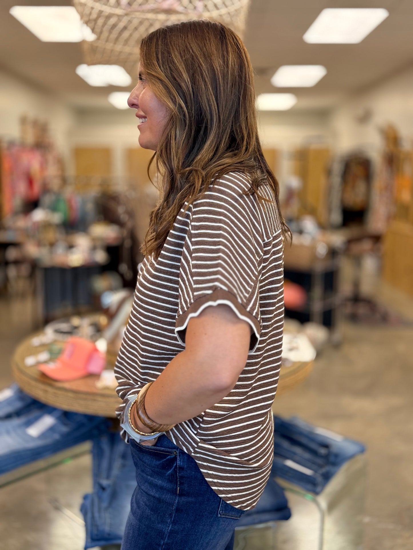 Soft Around The Edge Top-Mocha