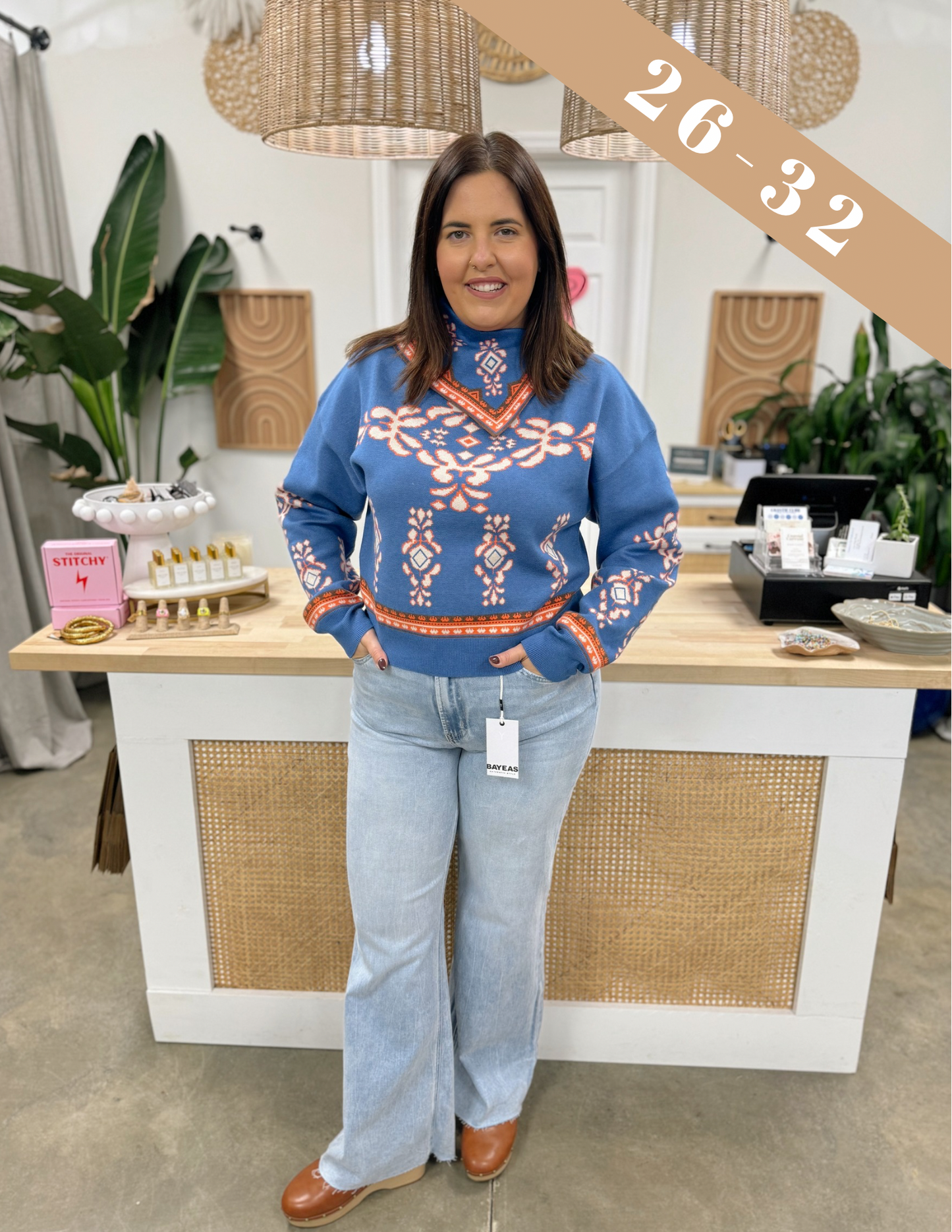 Bayeas Bella High Rise Wide Leg Jeans