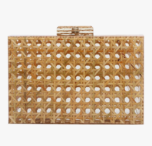 Boxy acrylic clutch