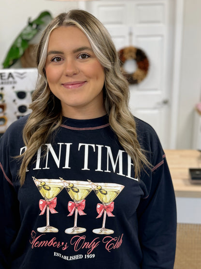 Tini Time Printed Pullover Sweatshirt