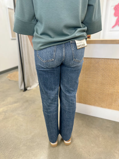 Bayeas High Rise Straight Leg Jeans