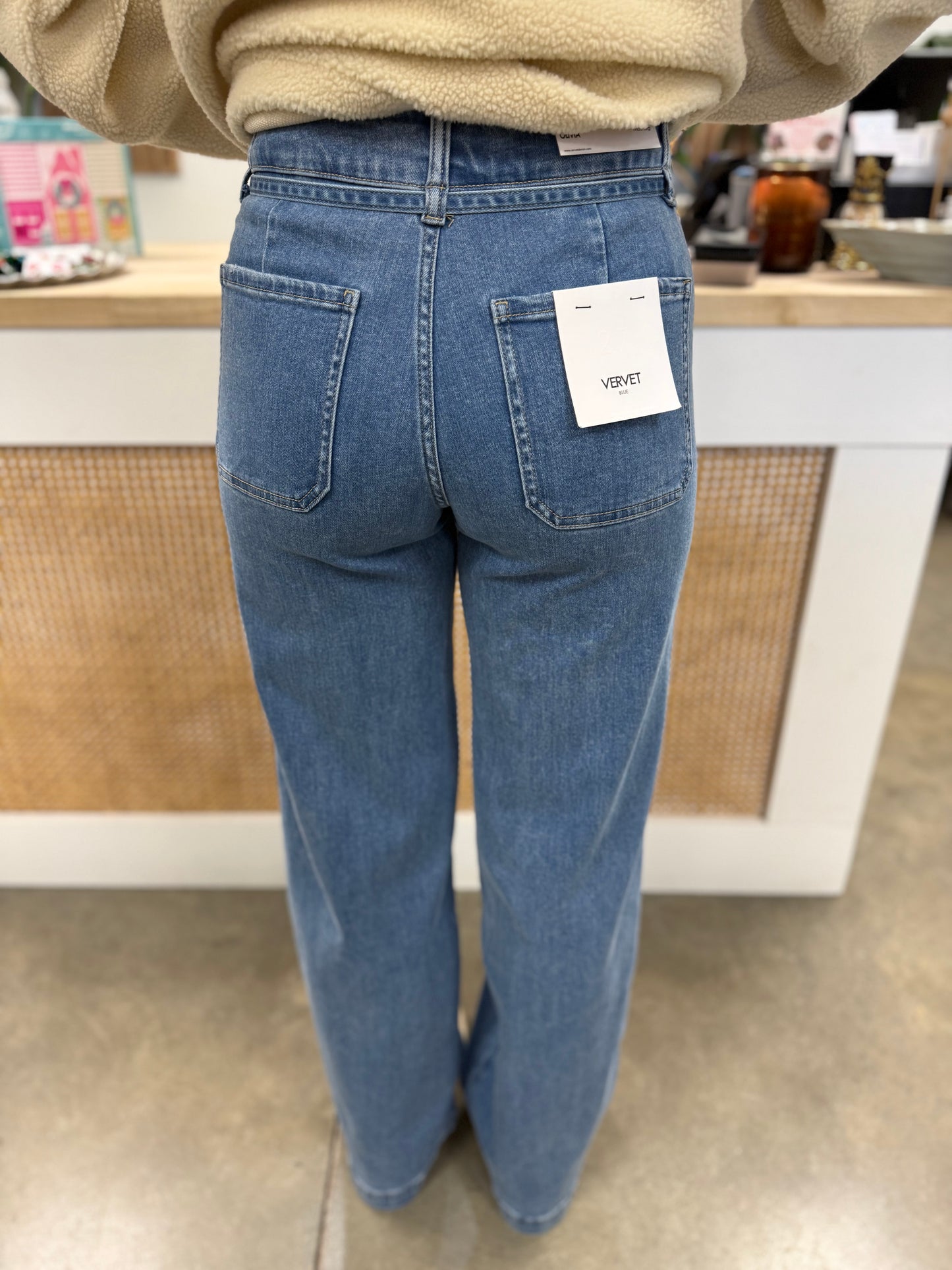 SUPER HIGH RISE WIDE LEG JEANS