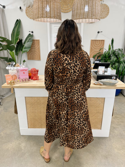 Take A Walk On The Wild Side Midi Dress