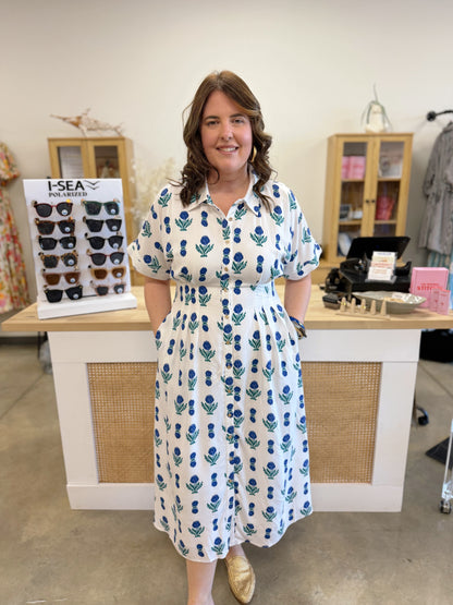 The Pleated & Pretty Midi Dress