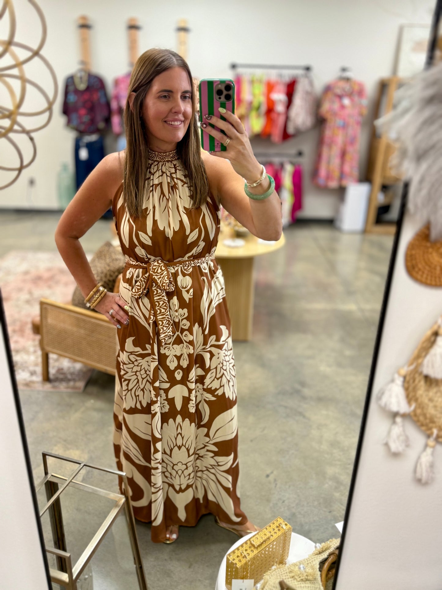 The Autumn Halter Maxi Dress