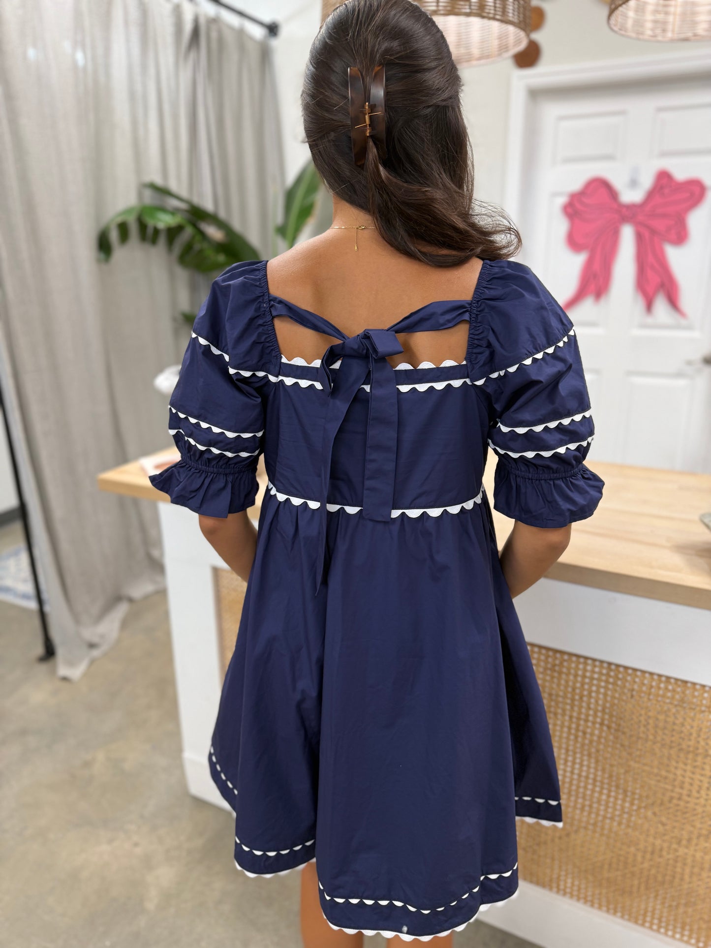 Mini and Cute Bow Dress