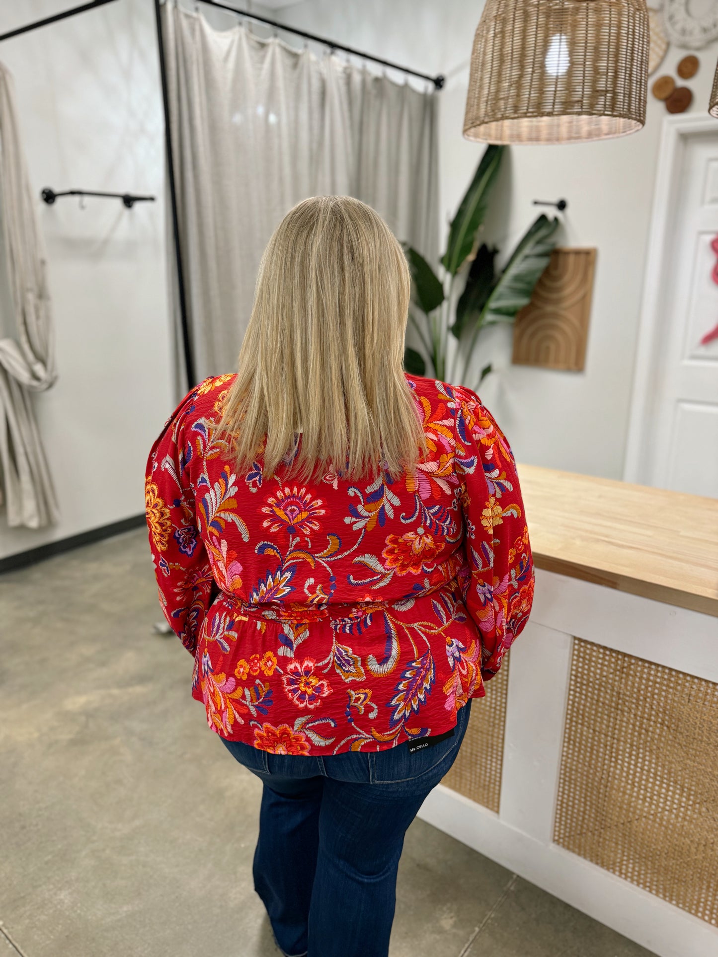 The Poppy Peplum Blouse Curvy