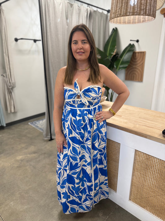 The Mykonos Strapless Maxi Dress