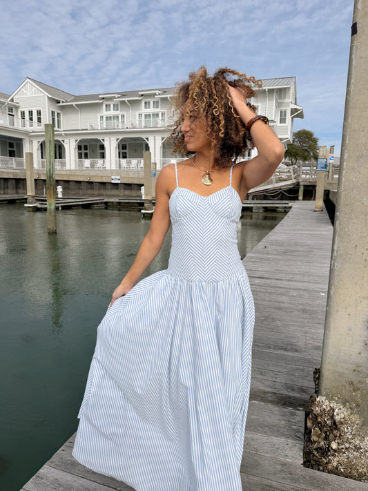 The Candi Stripped Maxi Dress
