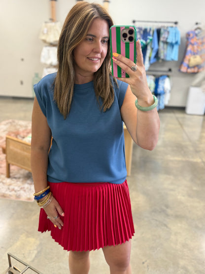 The Pickle Ball Skirt in Red