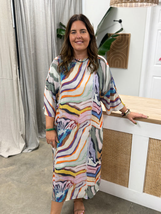 The Groovy Caftan Maxi Dress
