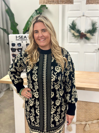 The Jacquard Sweater Dress