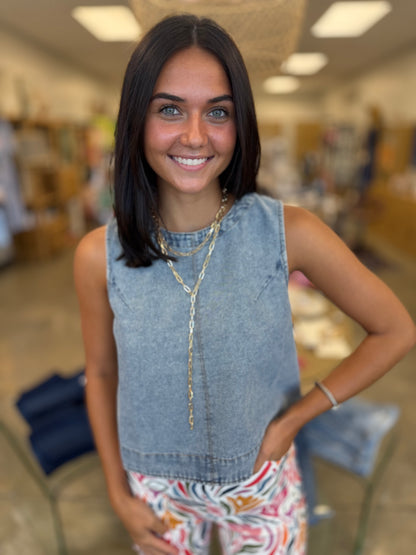 The Wilson Denim Tank