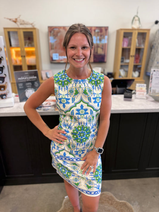 Walking around in Capri Dress