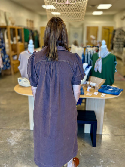 The Wyoming Corduroy Midi Dress