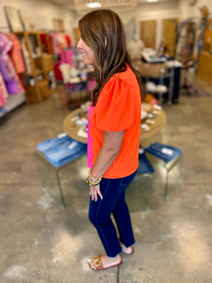The Demi Scalloped Blouse