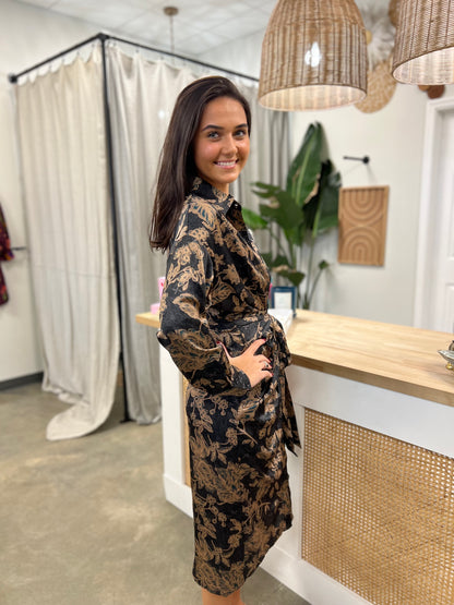 The Versace Tie Midi Dress