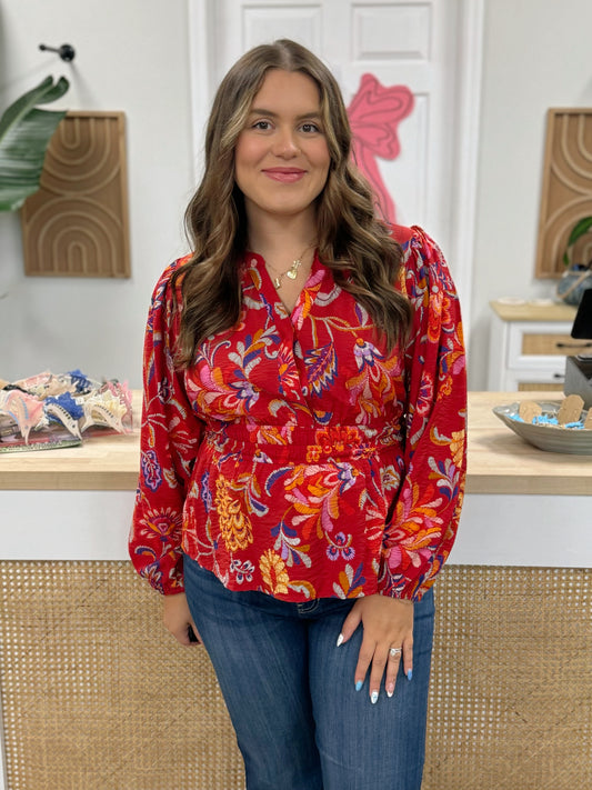 The Poppy Peplum Blouse