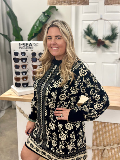 The Jacquard Sweater Dress
