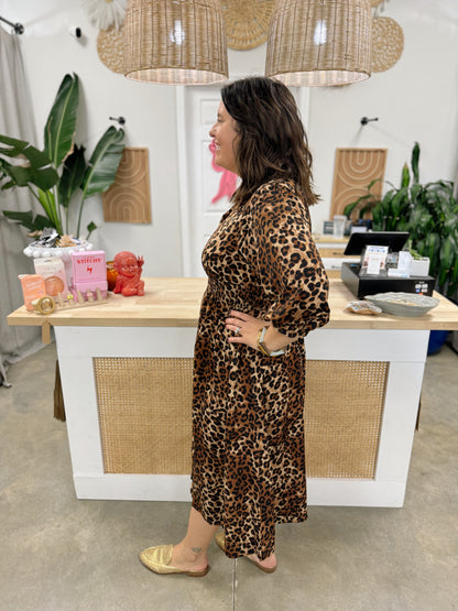 Take A Walk On The Wild Side Midi Dress