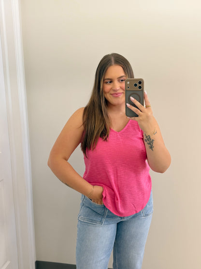 The Summer Staple Tank Pink