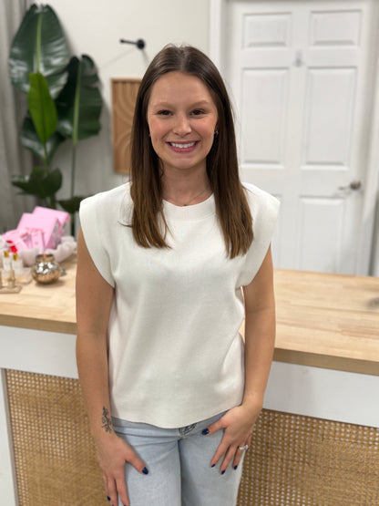 The Sylvie Vest Ivory