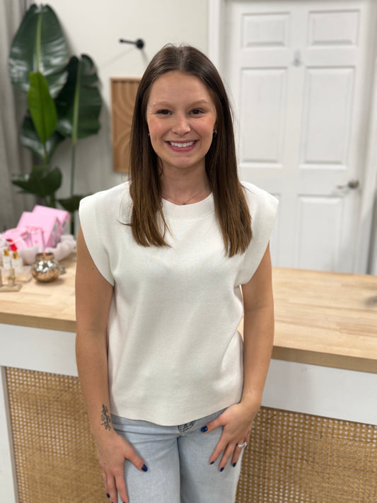 The Sylvie Vest Ivory