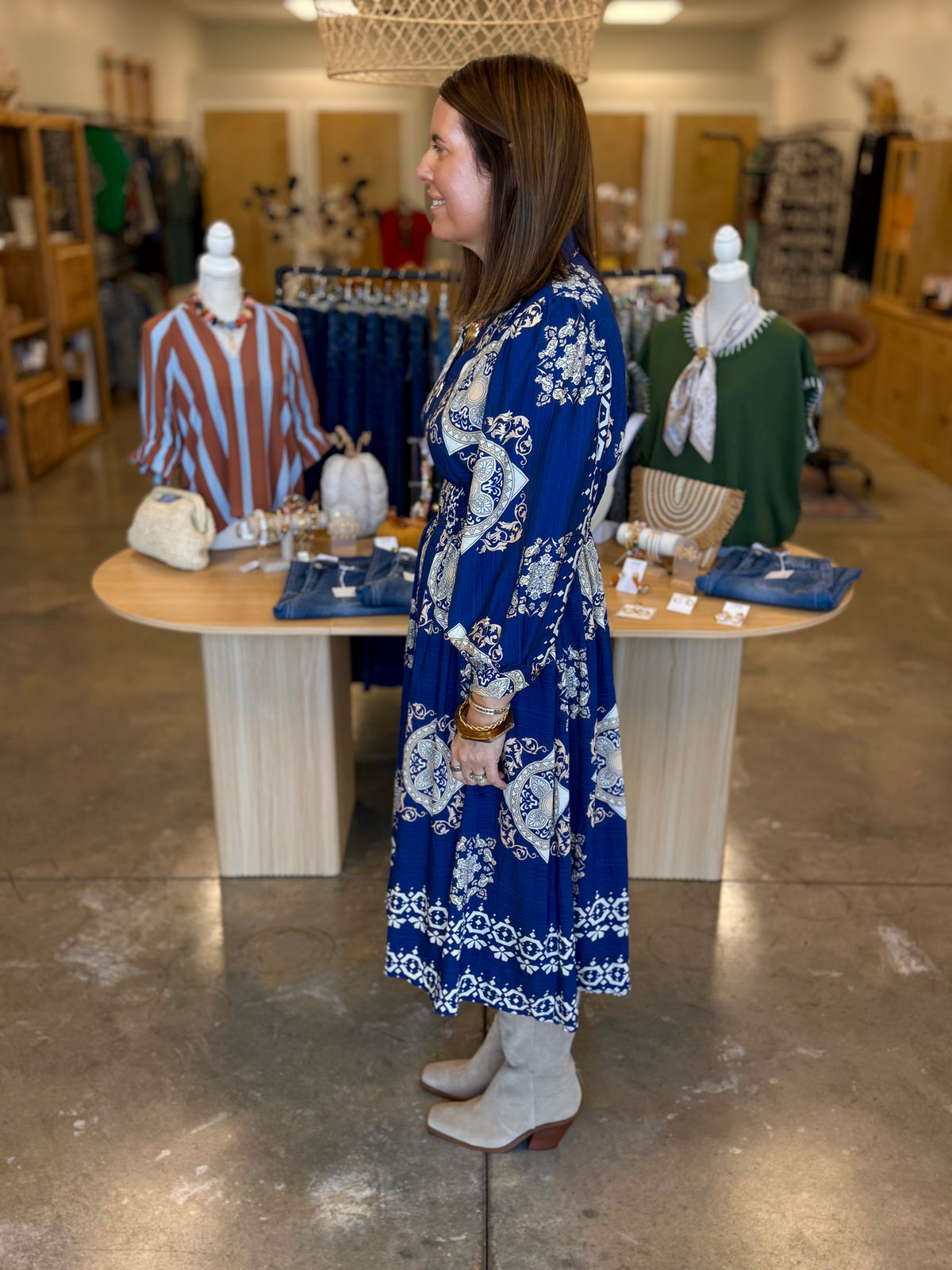 The Tiley Zipper Midi Dress